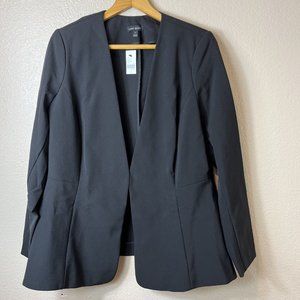 Lane Bryant Stretch Hook Clasp Blazer Lined Women’s Size 14 Black NWT Career